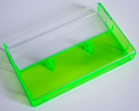 Fluorescent Green Tint back / Clear window