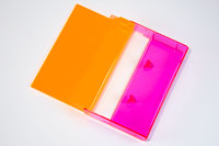 Fluorescent Pink tint back / Fluorescent Orange tint window