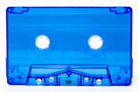 Blue transparent sonic cassette