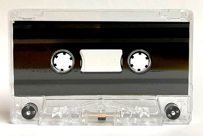 C-42 CLEAR HiFi Ferro Type 1 Audio Cassette with yellow liners TONRCLEARYL