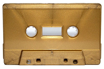 C-34 GOLD Cassette tape Normal Bias with Red liner