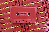 C-30 Voice Grade, Classic Style, Red Audio Cassettes, 100 Pieces