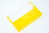 Clear/Yellow-Tint Cassette Cases with Square Corners