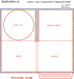 Tube pocket digipak